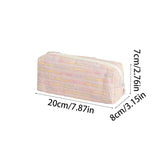 Cifeeo-Back To School Gifts Colored Lines Pencil Case School Supplies Pencil Case Girls Trousse Large Capacity Stationery Estuche Escolar Pencil Pouch