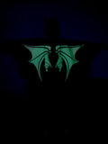 Cifeeo-Halloween Custom Glow In The Dark Kids Ghostly Bat Cape Halloween Costume