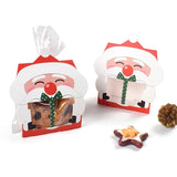 Cifeeo-8/16Pcs Christmas Santa Claus Cookie Bag Candy Box Nougat Gift Packaging Supplies Xmas New Year Party Decoration Kids Favors