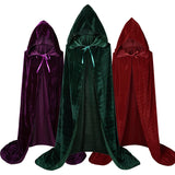 Cifeeo-Halloween Custom Movie Hocus Pocus 2 Witch Cloak Hooded Mary Sarah Winifred Sanderson Sister Cosplay Costume Halloween Adult Girl Long Party Cape