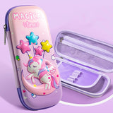 Cifeeo-Back To School Gifts Unicorn Pencil Case 3D Cartucheras Escolares Pencilcase School Supplies Large Capacity Kalemlik Kawaii Stationery Pencil Box