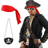 Cifeeo-Pirate Party Cosplay Costume Headband Eye Patches Children Adult Halloween Birthday Party Decoration Supplies Props Captain Hat