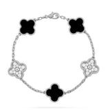 Cifeeo Sterling Silver Bracelet Women's Luxury High quality Jewelry Lucky Clover