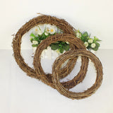 Cifeeo-1pcs Christmas Decoration 12-25cm Christmas Party Wedding Wreaths Decoration Garland Material Rattan Wreath DIY Wreath Party