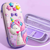 Cifeeo-Back To School Gifts Unicorn Pencil Case 3D Cartucheras Escolares Pencilcase School Supplies Large Capacity Kalemlik Kawaii Stationery Pencil Box