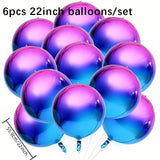Cifeeo-6PCS 22inch 4D balloons for birthday decoration wedding decor baby shower