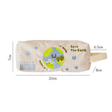Cifeeo-Back To School Gifts Pencil Case Korean Corduroy Pencil Bag Trousse Large Capacity Stationery Pen Case Estuches School Supplies Cute Pencilcase