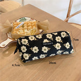 Cifeeo-Back To School Gifts Pencil Case Korean Retro Pencilcase Trousse Scolaire Corduroy Pen Case Estuche Lapices Kalemlik School Supplies Pencil Pouch