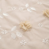 Cifeeo-Lace Flowers Embroidery Luxury Princess Wedding Bedding Sets Egyptian Cotton Duvet Cover Set Bed Sheet Pillowcases Home Textile