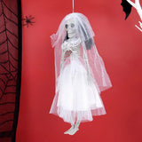 Cifeeo-Halloween Skeleton Hanging Ornaments Bride And Groom Skull Bone Halloween Party Decorations for Home Haunted House Horror Props