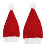 Cifeeo-2024 Knitted Christmas Hat Cute Pompom Adult Child Soft Beanie Santa Cap New Year Party Kids Gift Navidad Natal Noel Decoration