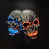 Cifeeo-Halloween Custom New Arrival LED Luminous Cosplay Anime Mask Neon Light Up Fox Mask Halloween Party Mask Carnival Party Led Mask