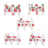 Cifeeo-Wooden Christmas Hanging Pendants Gnome Santa Claus Merry Christmas Decoration for Home Xmas Tree Ornaments 2024 New Year Gifts