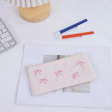 Cifeeo-Back To School Gifts Pink Bow Pencil Case Cute Stationery Pencil Case Girls School Supplies Trousse Back To School Estuches Escolares Pencil Pouc