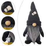 4 Styles Coffee Gnome Dolls Coffee Gnomes Plush Nordic Doll Bar Home Decoration Knitted Faceless Doll Elf Dwarf Plush Figurine