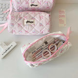 Cifeeo-Back To School Gifts Bow Ribbon Pencil Case Estuches Escolares Pencil Pouch Soft Pencilcase Trousses Scolaires Cute Stationery Pencil Case Girls