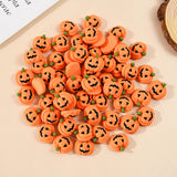 Cifeeo-20/10Pcs Halloween Resin Pumpkin Miniatures Mini Flatback Charms Pumpkin Halloween Party Home Table Decoration DIY Crafts Gift