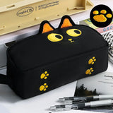 Cifeeo-Back To School Gifts 3D Cat Pencil Case Estuche Escolar Pencils Cases Large Capacity School Supplies Plush Ears Cute Stationery Pencil Case Girls
