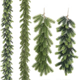 60cm Artificial PE Pine Branches Garland Indoor Home Garden Simulation Pine Rattan Green Fireplaces Holiday Party Decorations