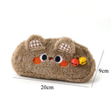 Cifeeo-Back To School Gifts Cute Pencil Case Kawaii Stationery Pencilcase Estuche Escolar Plush School Supplies Pen Case Trousse Pencil Cases For Girls