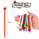 Cifeeo-10Pcs Halloween Stretchy Strings Soft Bracelet Anti Stress Fidget Toys Kids Birthday Party Favors Gift Pinata Goodie Bag Filler