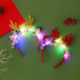 Cifeeo-Christmas Headband with LED Lights Snowflake Xmas Tree Hair Band 2024 Christmas Decorations for Home Girls Women New Year Gifts