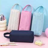 Cifeeo-Back To School Gifts Large Capacity Pencil Case School Supplies Pencil Pouch Oxford Cloth Double Layers Estuches Escolares Stationery Pencil Cases
