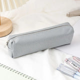 Cifeeo-Back To School Gifts Simple Pencil Case School Supplies Pencil Cases Estuche Escolar Solid Color School Stationery Kalemlik Trousse Pencil Pouch