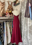 Cifeeo-back to school outfits nye outfits Valentine's Day outfits Sexy Mermaid Spaghetti Straps Red Lace Prom Dresses Long Party Dress CIF1308