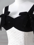 Cifeeo-back to school outfits nye outfits Valentine's Day outfits Vintage Fashion A line Straps White Satin Floor Length Evening Dress Prom Dresses CIF1912