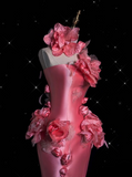 Cifeeo-back to school outfits nye outfits Valentine's Day outfits Vintage Fashion Mermaid Strapless Pink Satin Floor Length Evening Dress Prom Dresses CIF1913