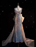 Cifeeo-back to school outfits nye outfits Valentine's Day outfits Pretty Mermaid Sequin Long Prom Dress Evening Dress Formal Dress CIF1980