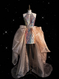 Cifeeo-back to school outfits nye outfits Valentine's Day outfits Pretty Mermaid Sequin Long Prom Dress Evening Dress Formal Dress CIF1980