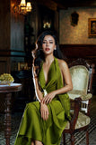 Cifeeo-back to school outfits nye outfits Valentine's Day outfits Drop Neck Silk Maxi Dress Wedding Guest Dress Prom Dresses Evening Gowns CIF1997
