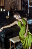 Cifeeo-back to school outfits nye outfits Valentine's Day outfits Drop Neck Silk Maxi Dress Wedding Guest Dress Prom Dresses Evening Gowns CIF1997