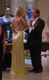Cifeeo-back to school outfits nye outfits Valentine's Day outfits Gorgeous Mermaid Spaghetti Straps Floor Length Yellow Evening Dress Backless Prom Dresses CIF2047