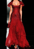 Cifeeo-back to school outfits nye outfits Valentine's Day outfits Elegant Sheath Strapless Burgundy Floor-length Chiffon Long Evening Dress Prom Dresses CIF2059