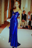 Cifeeo-back to school outfits nye outfits Valentine's Day outfits Classy Mermaid Spaghetti Straps Royal Blue Sequin Long Evening Dress Prom Dresses CIF2068