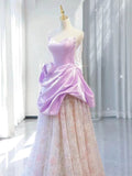 Cifeeo-back to school outfits nye outfits Valentine's Day outfits Pretty A-line Sweetheart Lilac Long Prom Dress Evening Dress Formal Dress CIF2129
