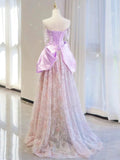 Cifeeo-back to school outfits nye outfits Valentine's Day outfits Pretty A-line Sweetheart Lilac Long Prom Dress Evening Dress Formal Dress CIF2129