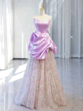Cifeeo-back to school outfits nye outfits Valentine's Day outfits Pretty A-line Sweetheart Lilac Long Prom Dress Evening Dress Formal Dress CIF2129
