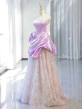 Cifeeo-back to school outfits nye outfits Valentine's Day outfits Pretty A-line Sweetheart Lilac Long Prom Dress Evening Dress Formal Dress CIF2129