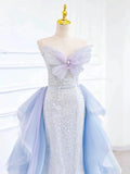 Cifeeo-back to school outfits nye outfits Valentine's Day outfits Pretty Mermaid Sweetheart Sequin Long Prom Dress Evening Dress Formal Dress CIF2131