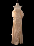 Cifeeo-back to school outfits nye outfits Valentine's Day outfits Pretty Mermaid Off The Shoulder Short Sleeves Long Prom Dress Evening Dress Formal Dress CIF2142
