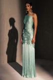 Cifeeo-back to school outfits nye outfits Valentine's Day outfits Fancy Mermaid Strapless Neckline Green Satin Long Prom Dress Evening Dress Formal Dress CIF2173
