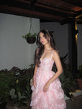 Cifeeo-back to school outfits nye outfits Valentine's Day outfits Pretty A-Line Straps Blush Pink Lace Long Prom Dresses Formal Evening Dress CIF2203