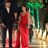 Cifeeo-back to school outfits nye outfits Valentine's Day outfits Sexy Mermaid Sweetheart Red Slit Prom Dresses Long Party Dress CIF2262