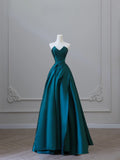 Cifeeo-back to school outfits nye outfits Valentine's Day outfits Pretty A Line Strapless Satin Ruffles Long Prom Dresses Formal Evening Dress CIF2344