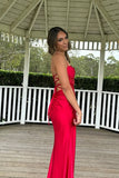 Cifeeo-back to school outfits nye outfits Valentine's Day outfits Pretty Sage Scoop Neck Satin Mermaid Long Prom Dress with Slit Formal Gown Evening Dress CIF2419
