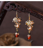 CIFEEO- Ethnic Gold Plated Long Eardrop Earrings OP1024